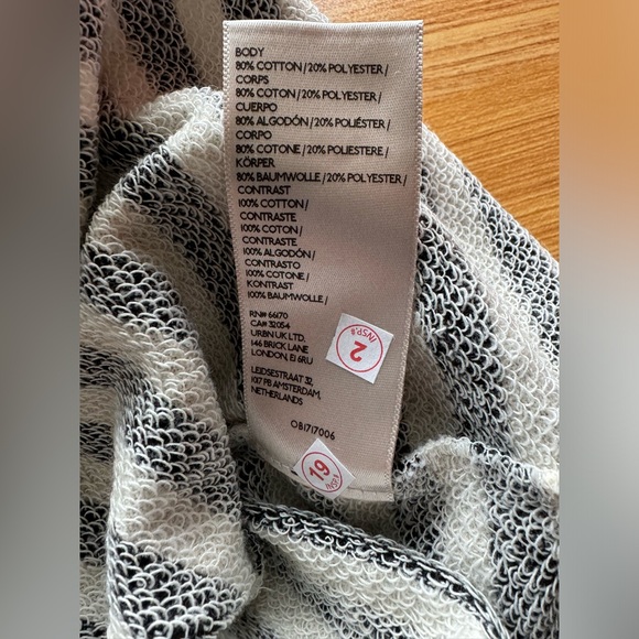 NWOT Free People Classic Striped Oversized Crewneck - Picture 7 of 8